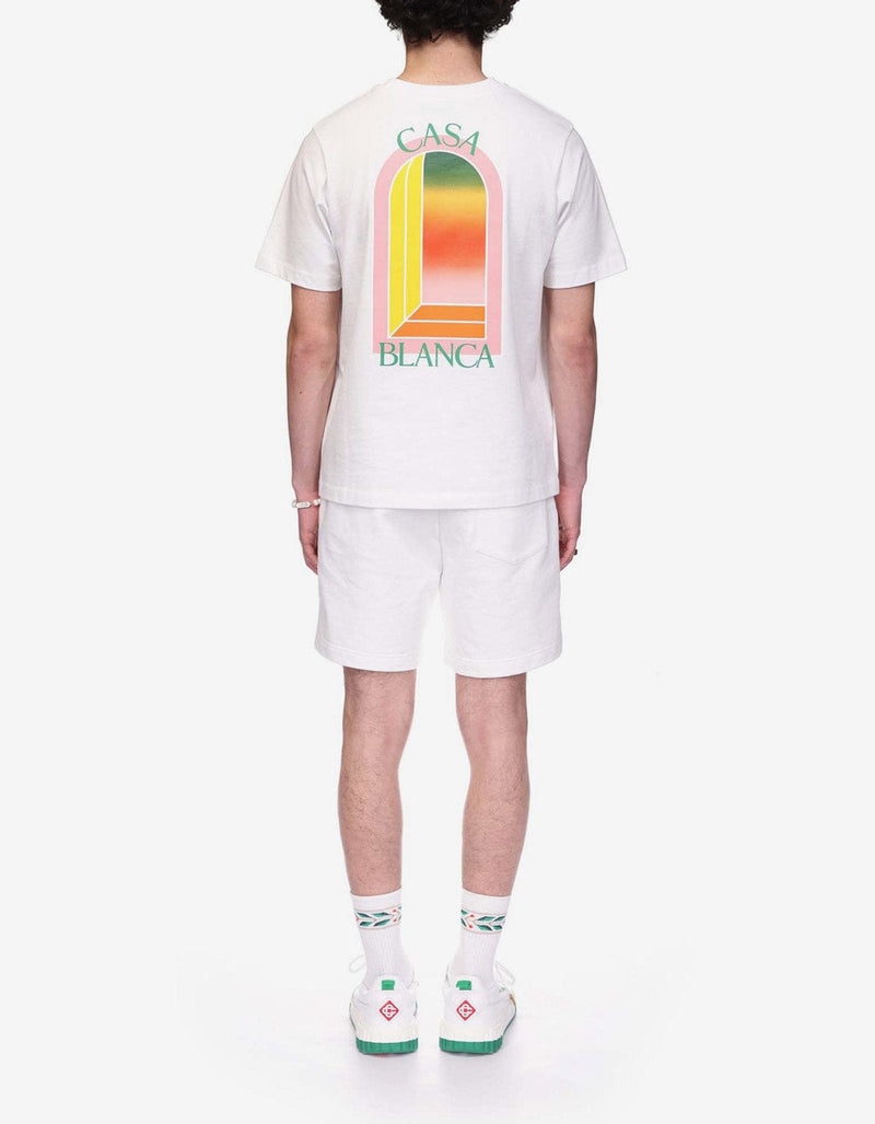 Casablanca White Gradient L'Arche T-Shirt