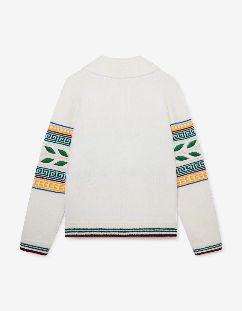 Casablanca White Laurel Olympique Jumper