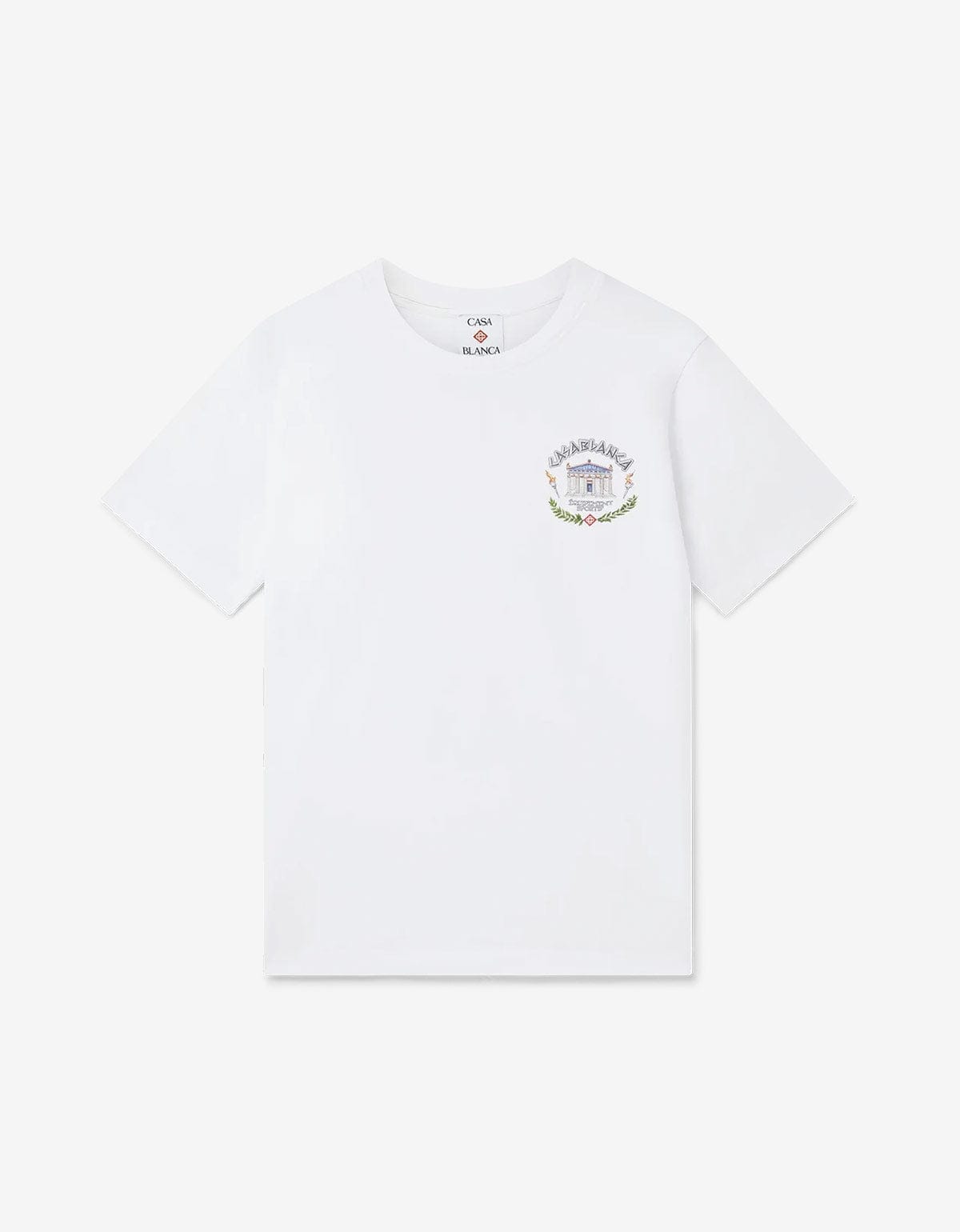 Casablanca White Le Temple Du Sport Print T-Shirt