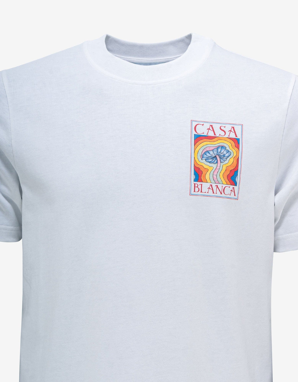 Casablanca White Mind Vibration Print T-Shirt