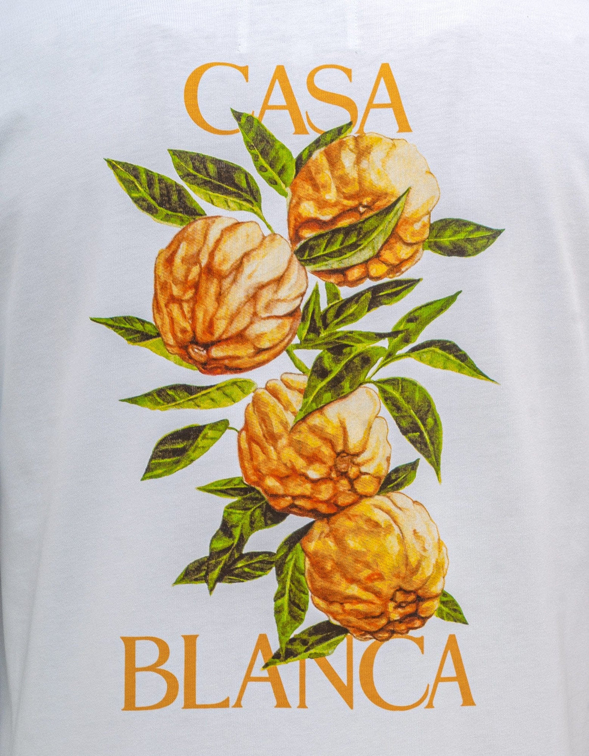 Casablanca White Yuzu Print T-Shirt