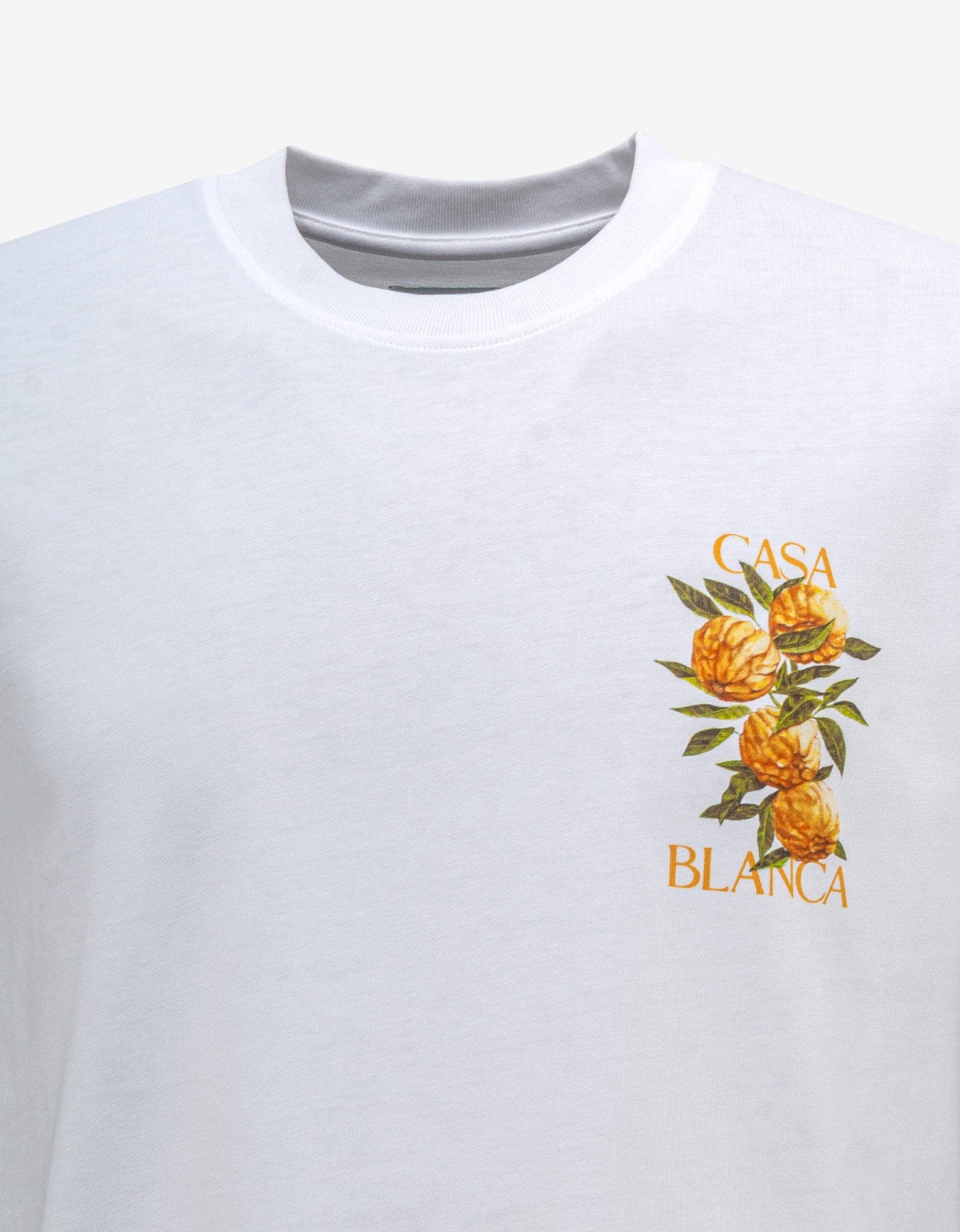 Casablanca White Yuzu Print T-Shirt