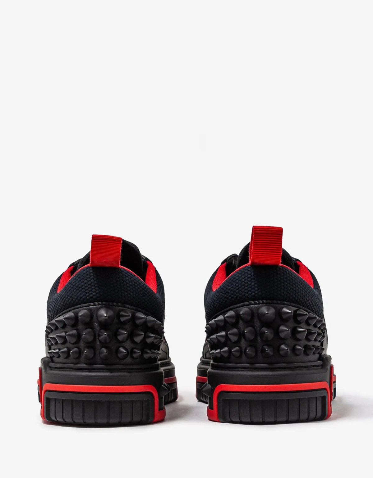 Christian Louboutin Astroloubi Black & Red Trainers -