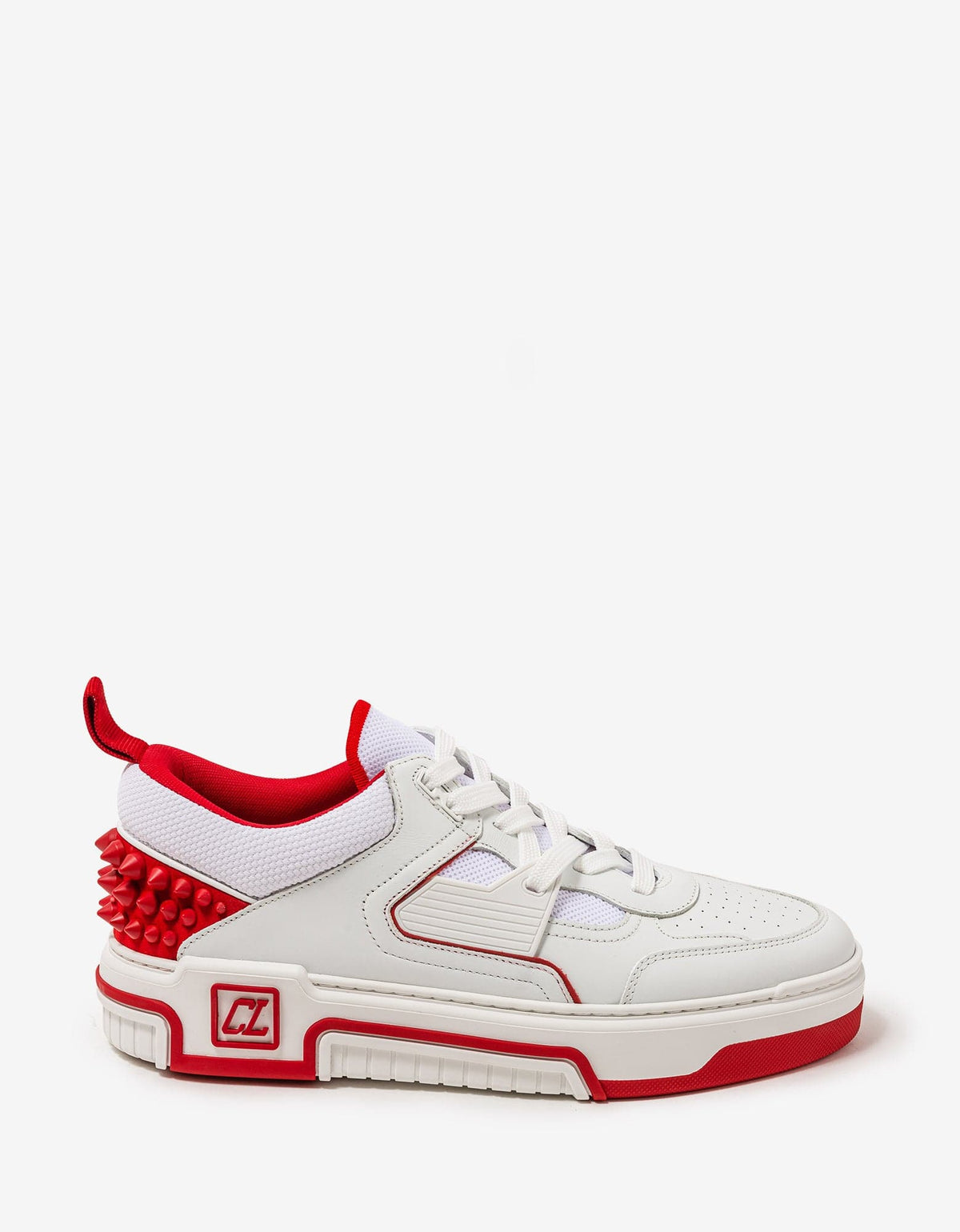 Christian Louboutin - Astroloubi White & Red Trainers -