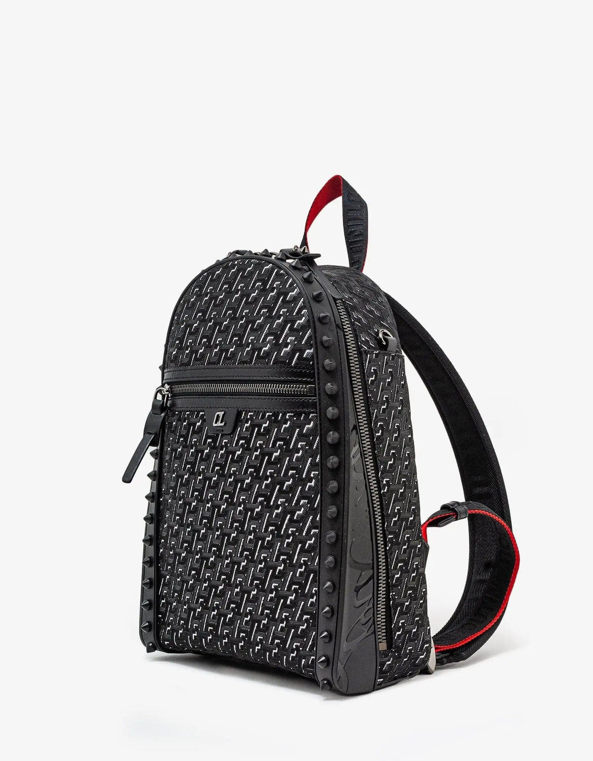 Christian Louboutin Backparis Small Black Techno CL Backpack