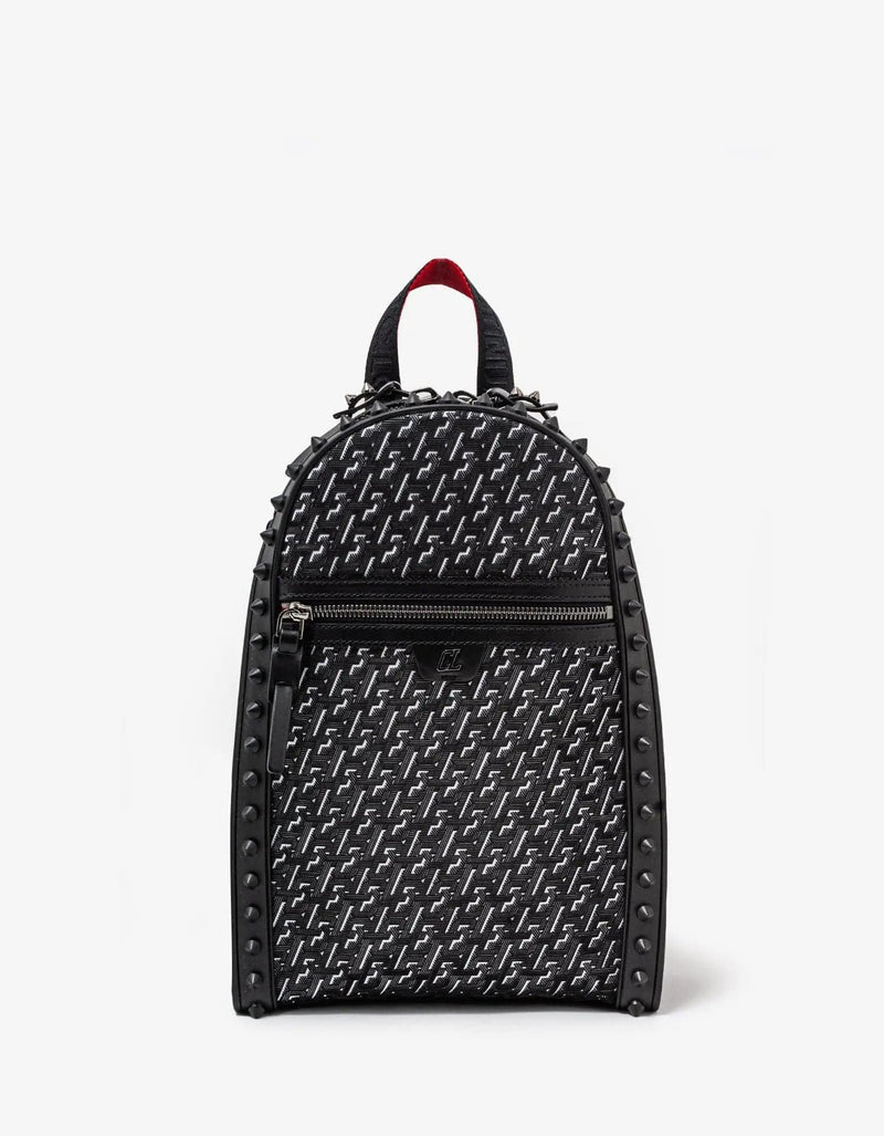 Christian Louboutin Backparis Small Black Techno CL Backpack