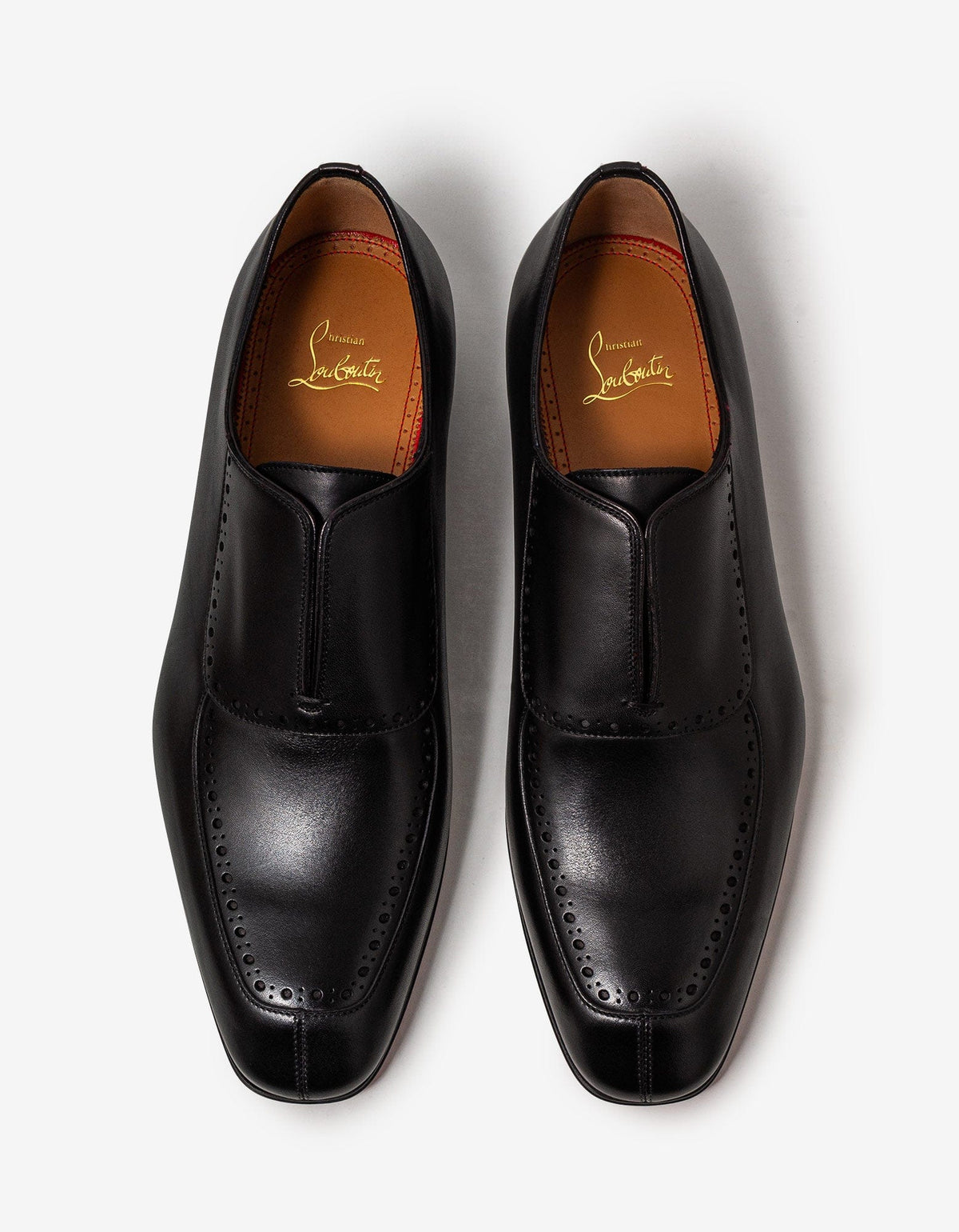 Christian Louboutin Black Lafitte On Oxford Shoes