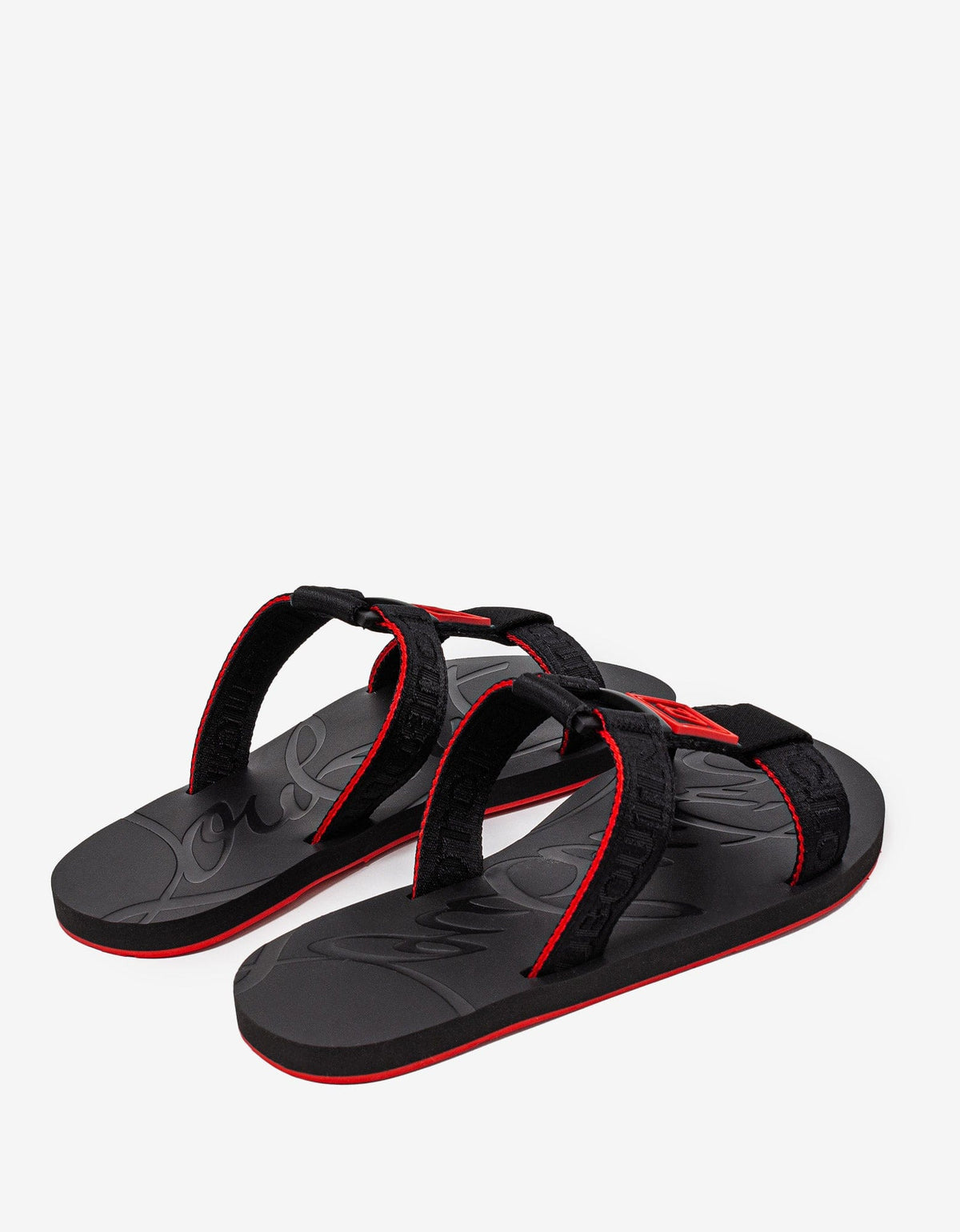 Christian Louboutin Black Surf Sandals -