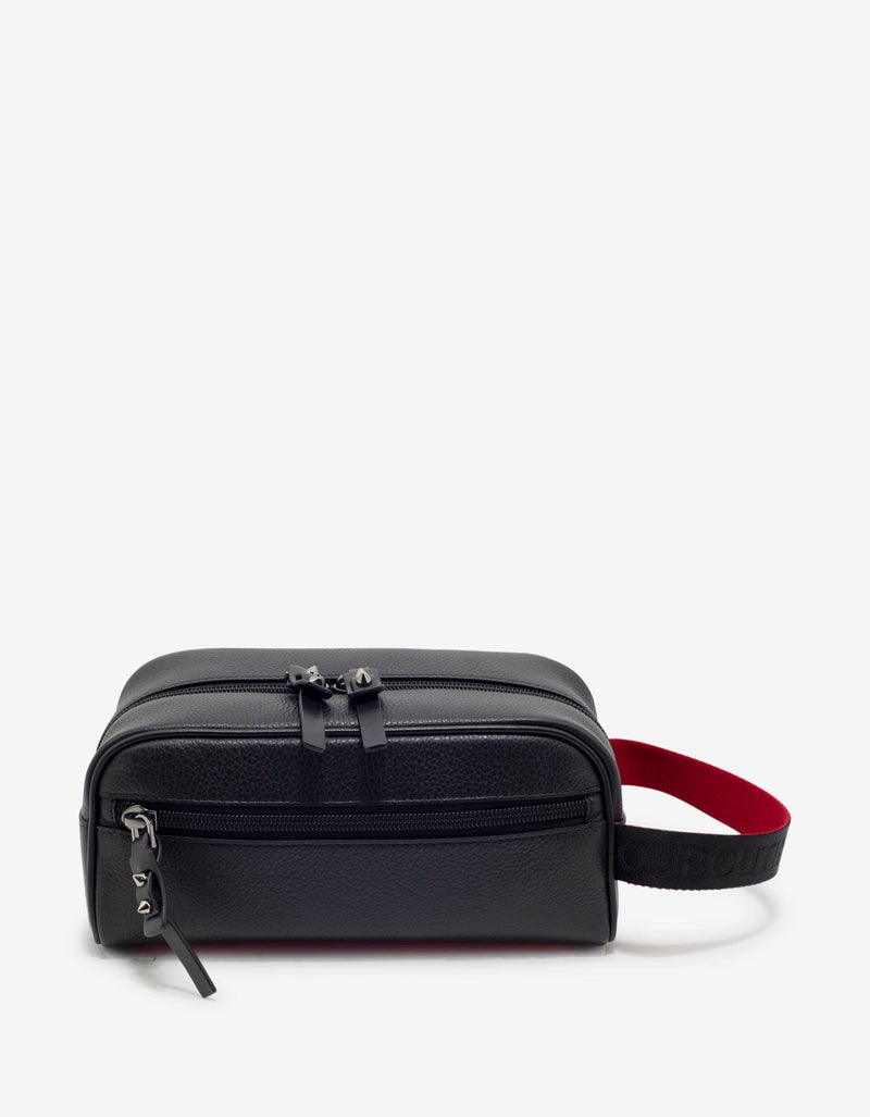 Christian Louboutin - Blaster Black Grain Leather Travel Case -