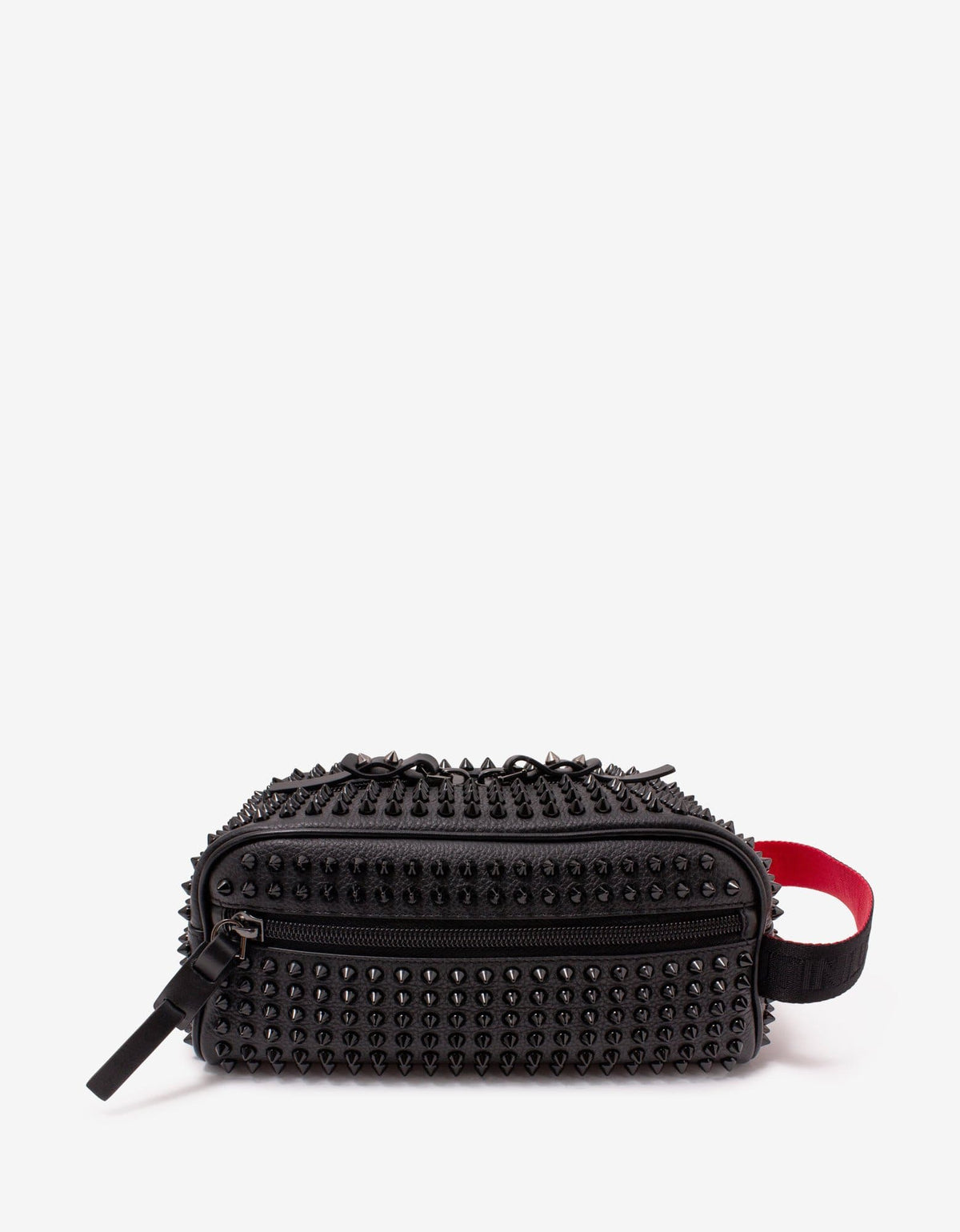 Christian Louboutin Blaster Spikes Black Leather Travel Case -