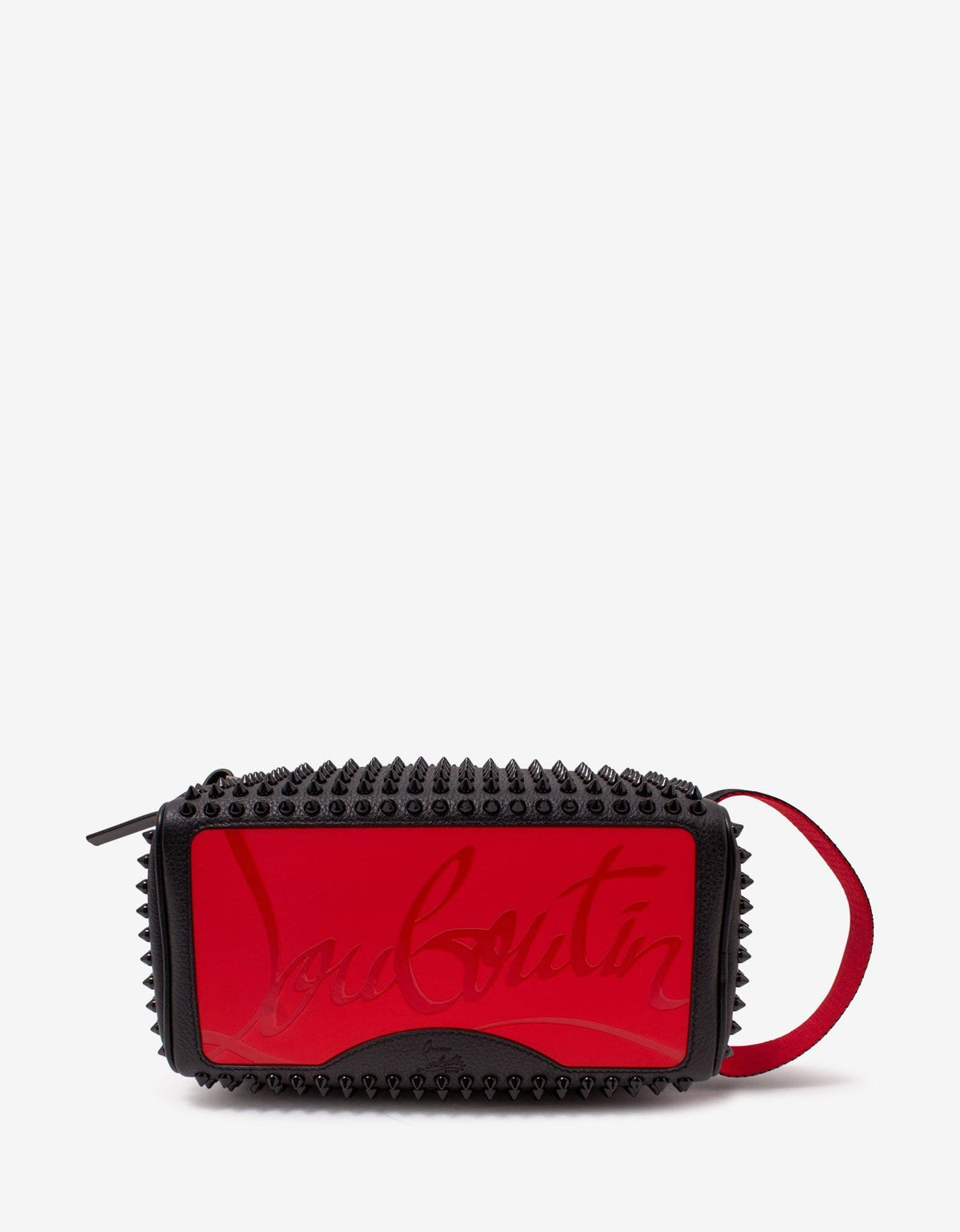 Christian Louboutin Blaster Spikes Black Leather Travel Case -