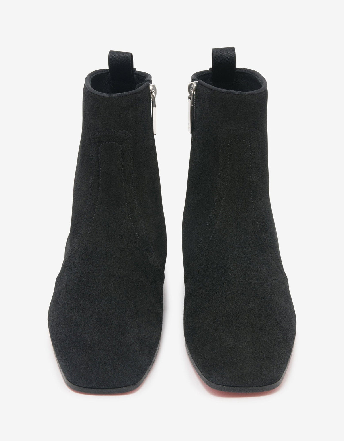 Christian Louboutin Cardaboot Black Suede Leather Boots