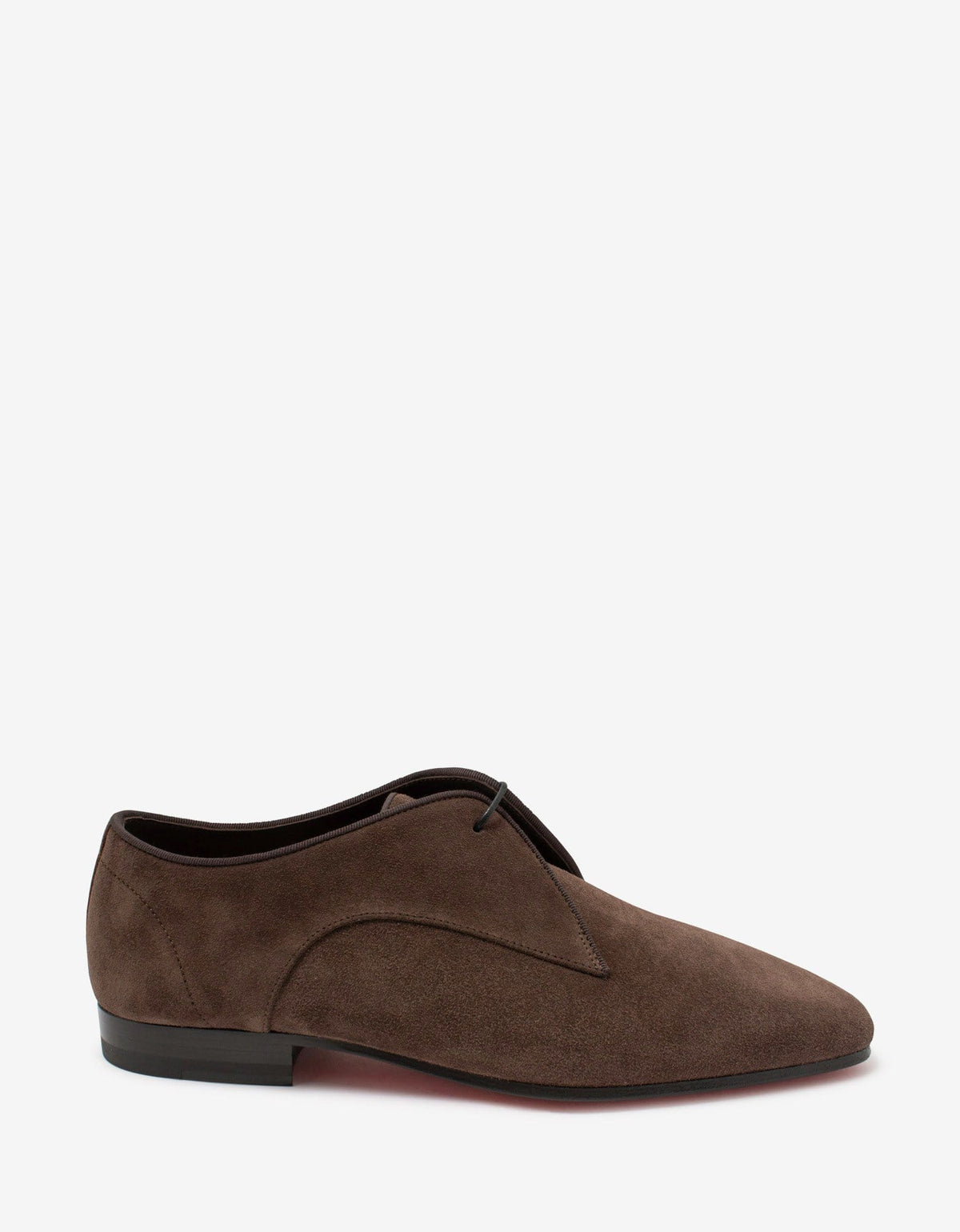 Christian Louboutin - Carderby Brown Suede Leather Shoes -