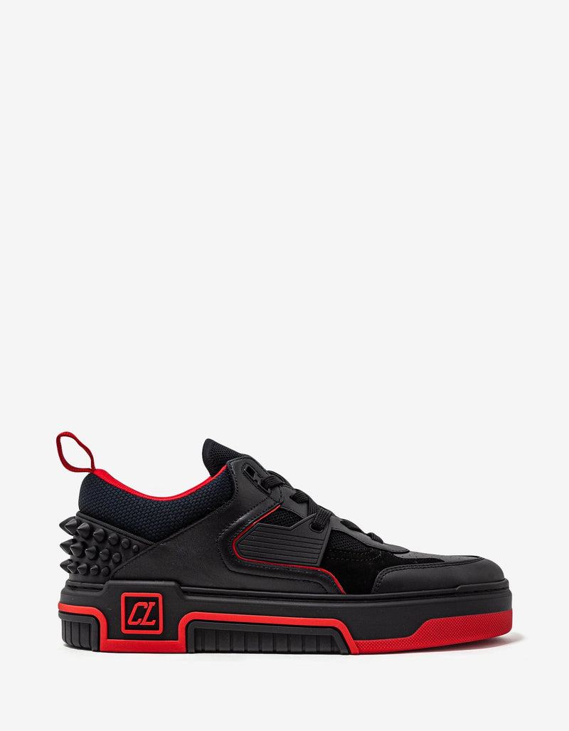 Christian Louboutin - Christian Louboutin Astroloubi Black & Red Trainers -