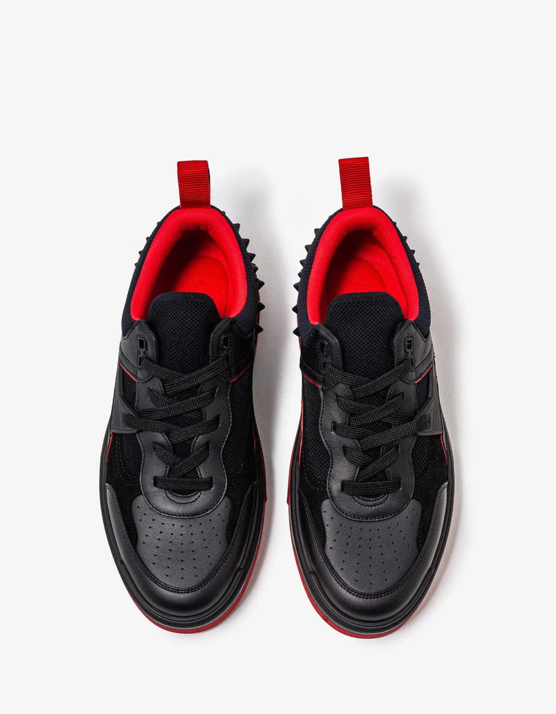 Christian Louboutin - Christian Louboutin Astroloubi Black & Red Trainers -