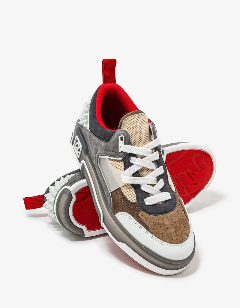 Christian Louboutin - Christian Louboutin Astroloubi Grey & Brown Trainers -