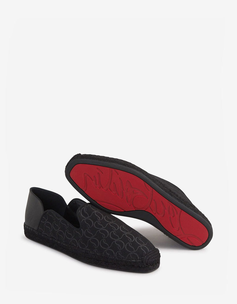 Christian Louboutin Christian Louboutin Espadon CL Jacquard Black Espadrilles