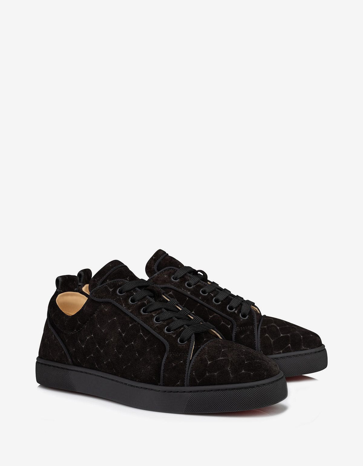 Christian Louboutin Louis Junior Black Braided Trainers Zoo Fashions