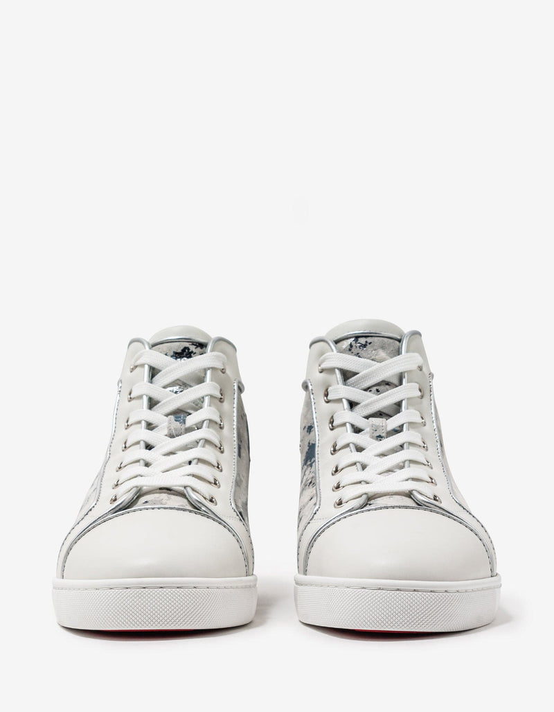 Christian Louboutin Christian Louboutin Louis Orlato Flat Gravity White High Top Trainers