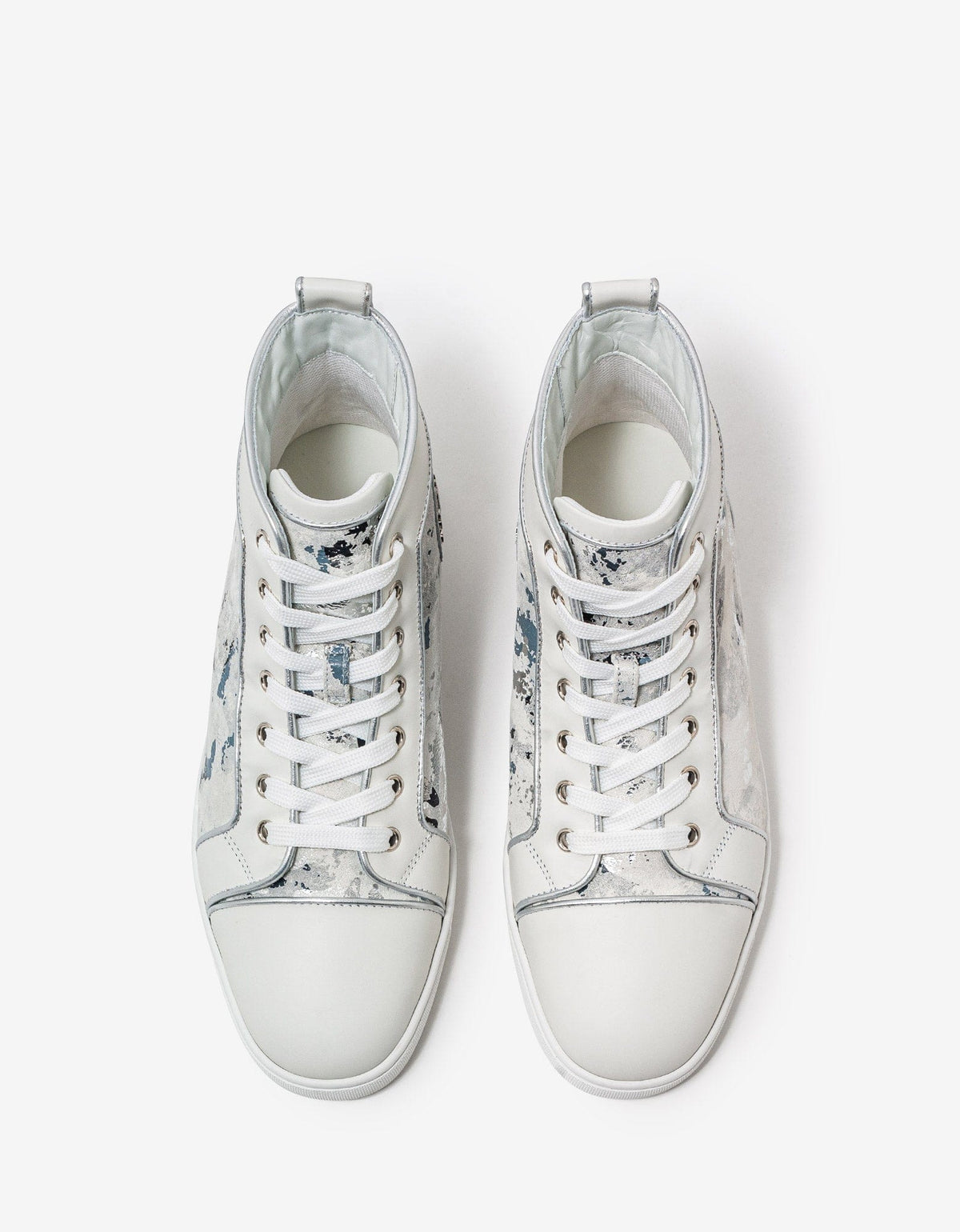 Christian Louboutin - Christian Louboutin Louis Orlato Flat Gravity White High Top Trainers -