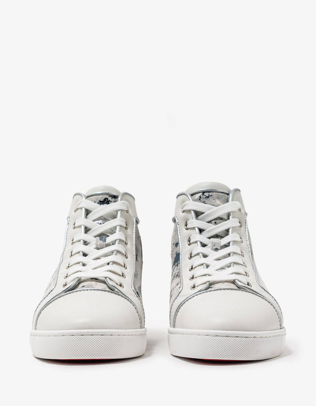 Christian Louboutin - Christian Louboutin Louis Orlato Flat Gravity White High Top Trainers -