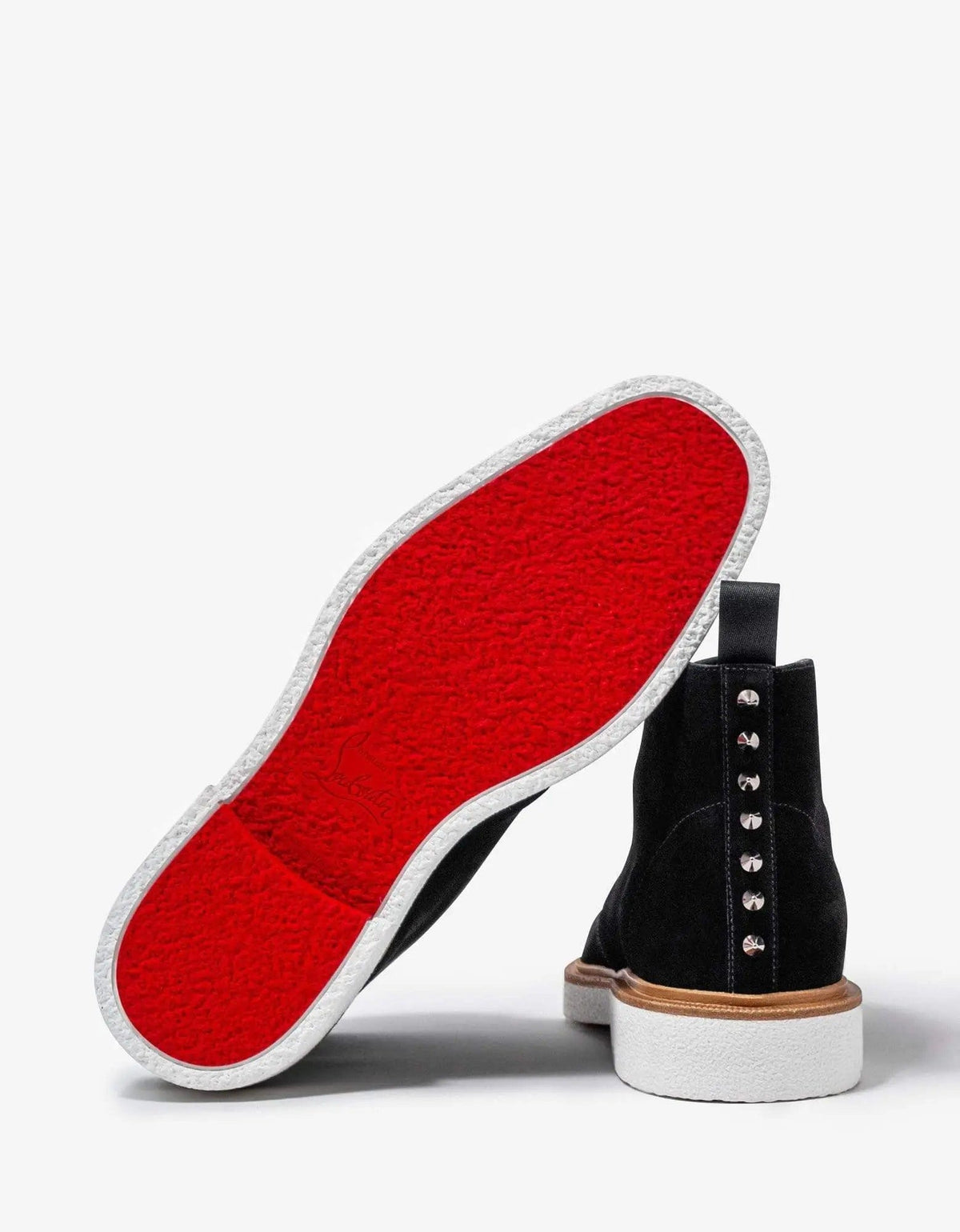 Christian Louboutin - Citycrepe Black Suede Ankle Boots -