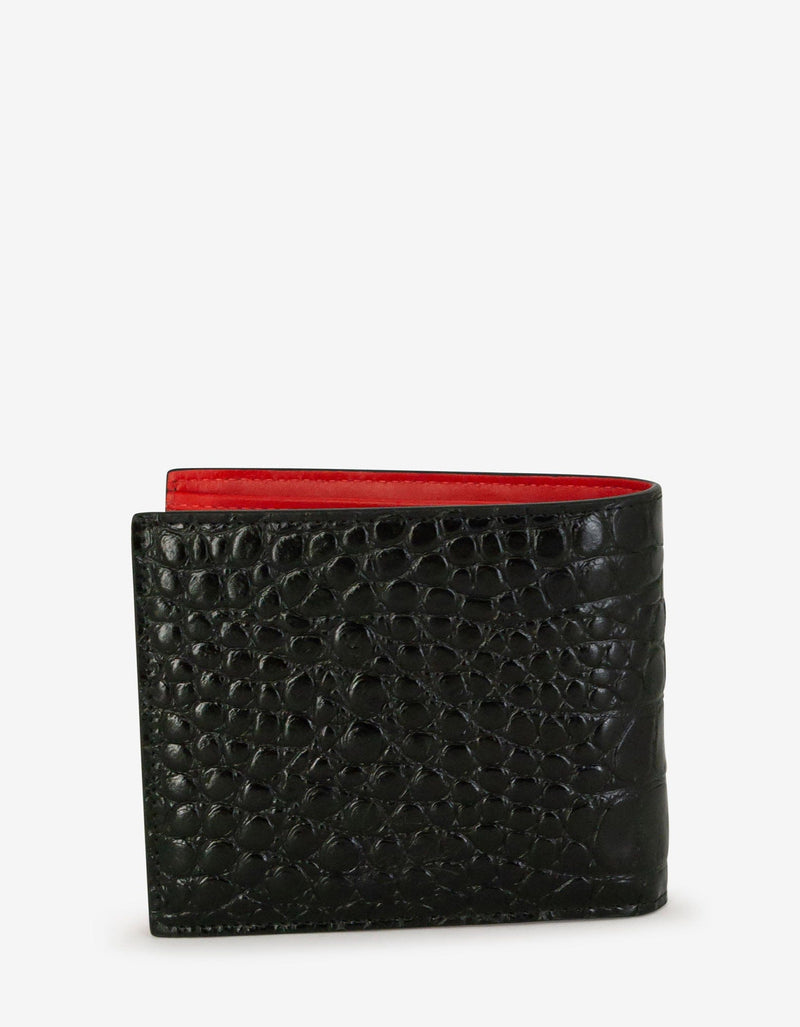 Christian Louboutin Coolcard Alligator Embossed Leather Billfold Wallet