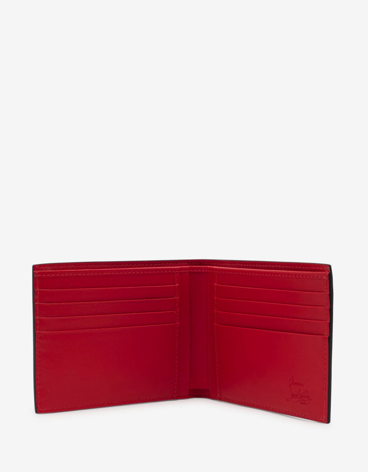 Christian Louboutin - Coolcard Sneakers Sole Black & Red Billfold Wallet -