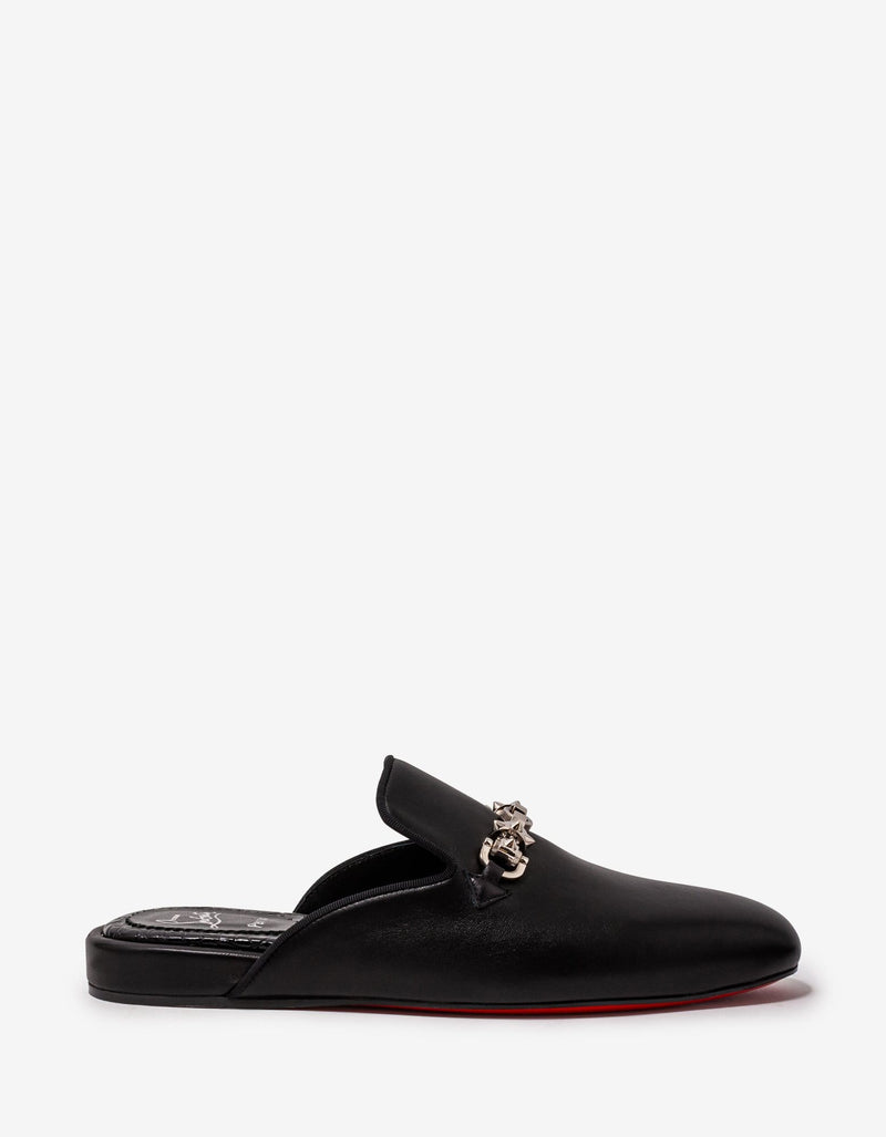 Christian Louboutin Coolito Swing Black Leather Mules