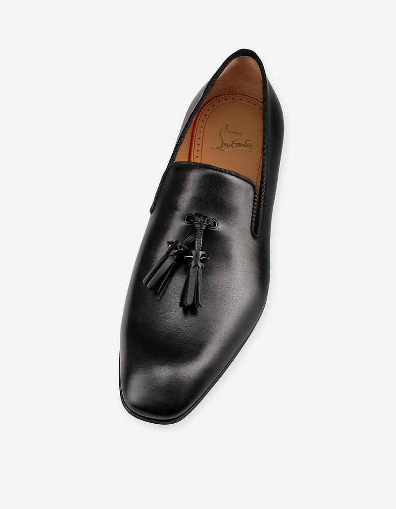 Christian Louboutin Dandelion Tassel Black Loafers