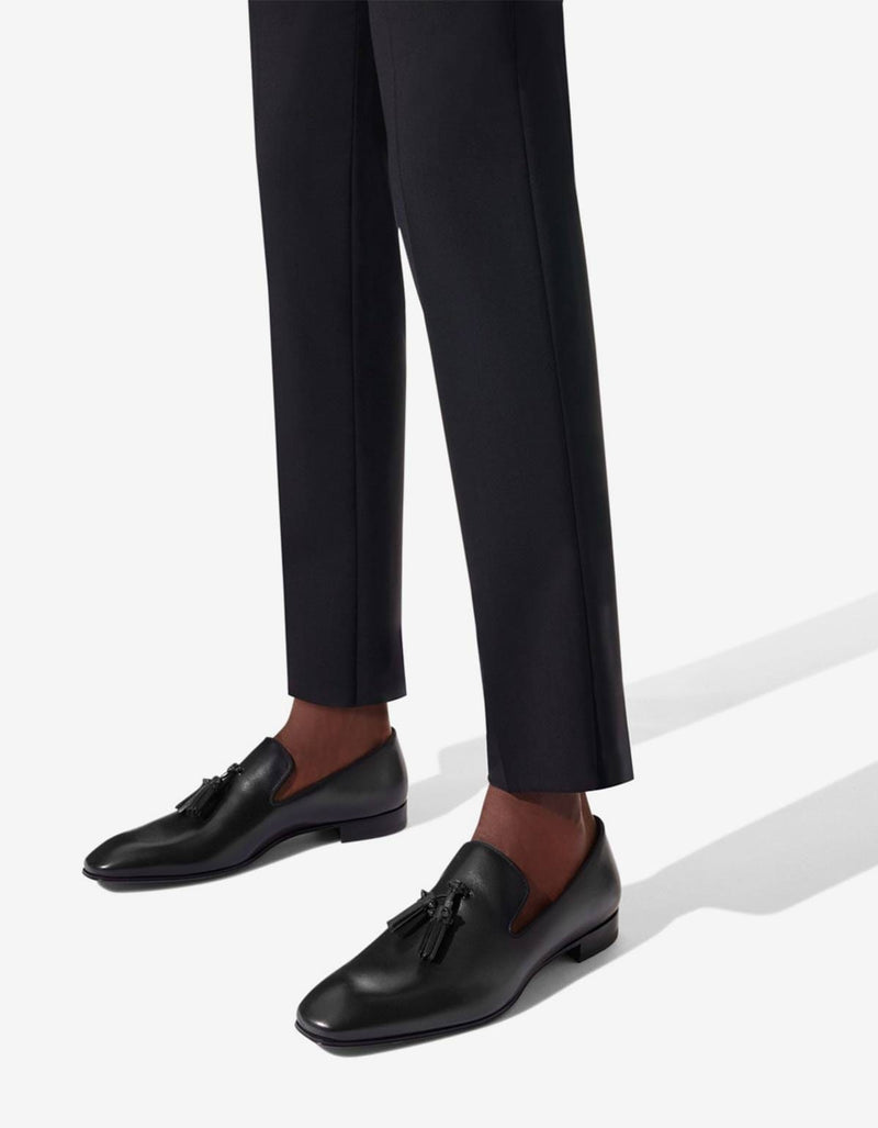 Christian Louboutin Dandelion Tassel Black Loafers