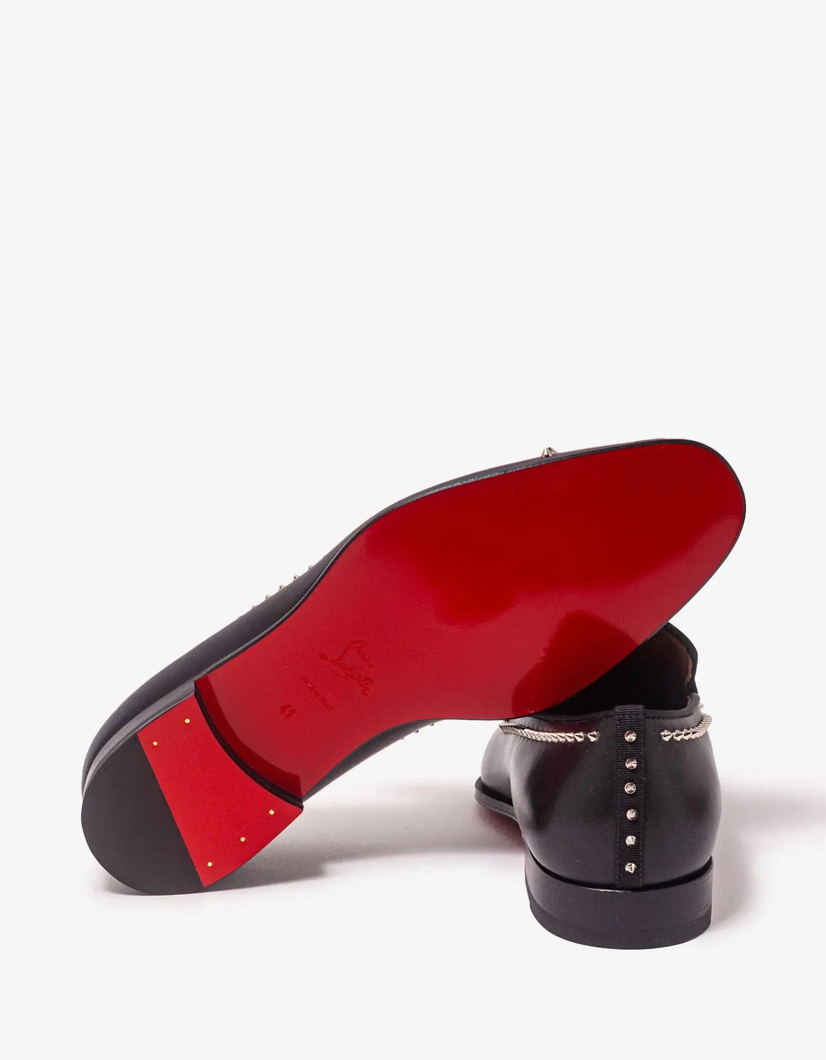 Christian Louboutin - Dandy Cloo Flat Black Loafers -