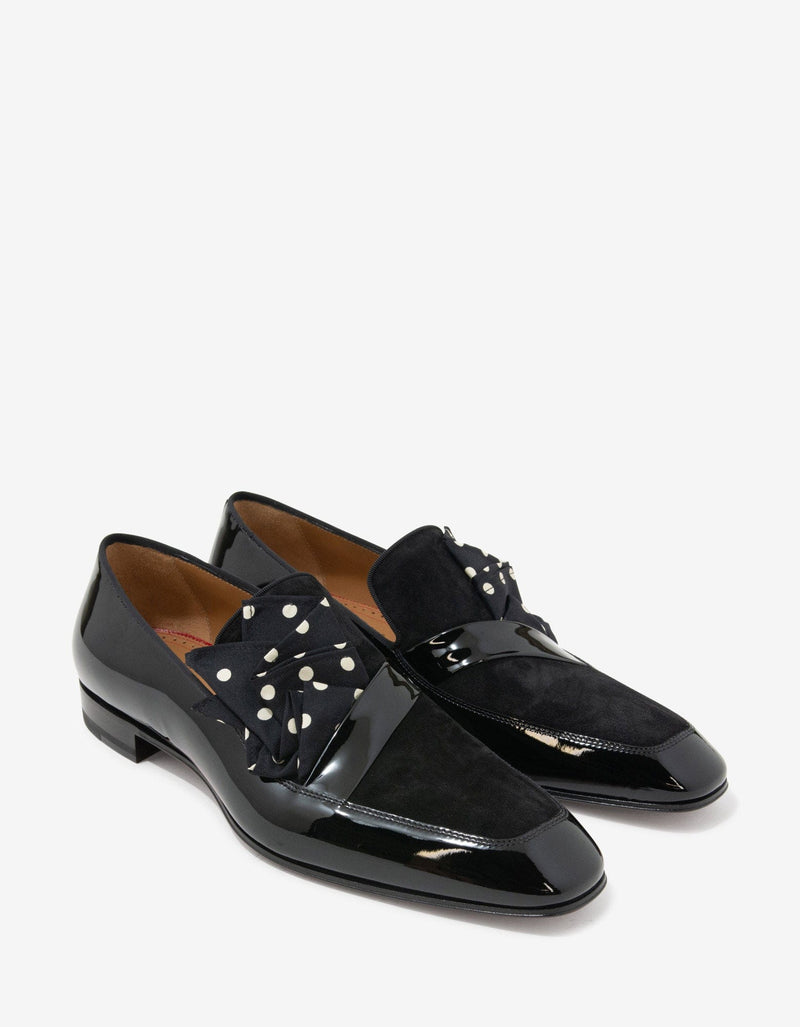 Christian Louboutin Dandy Me Patent & Suede Leather Loafers