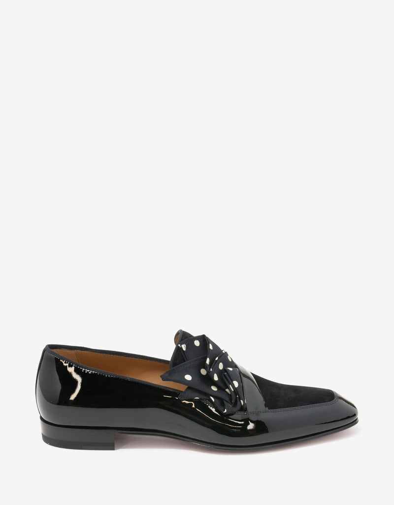 Christian Louboutin Dandy Me Patent & Suede Leather Loafers