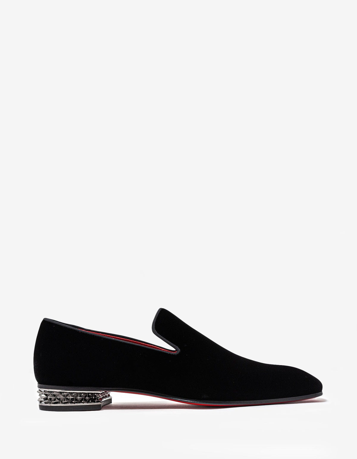 Christian Louboutin Dandyrocks Black Velvet Loafer -