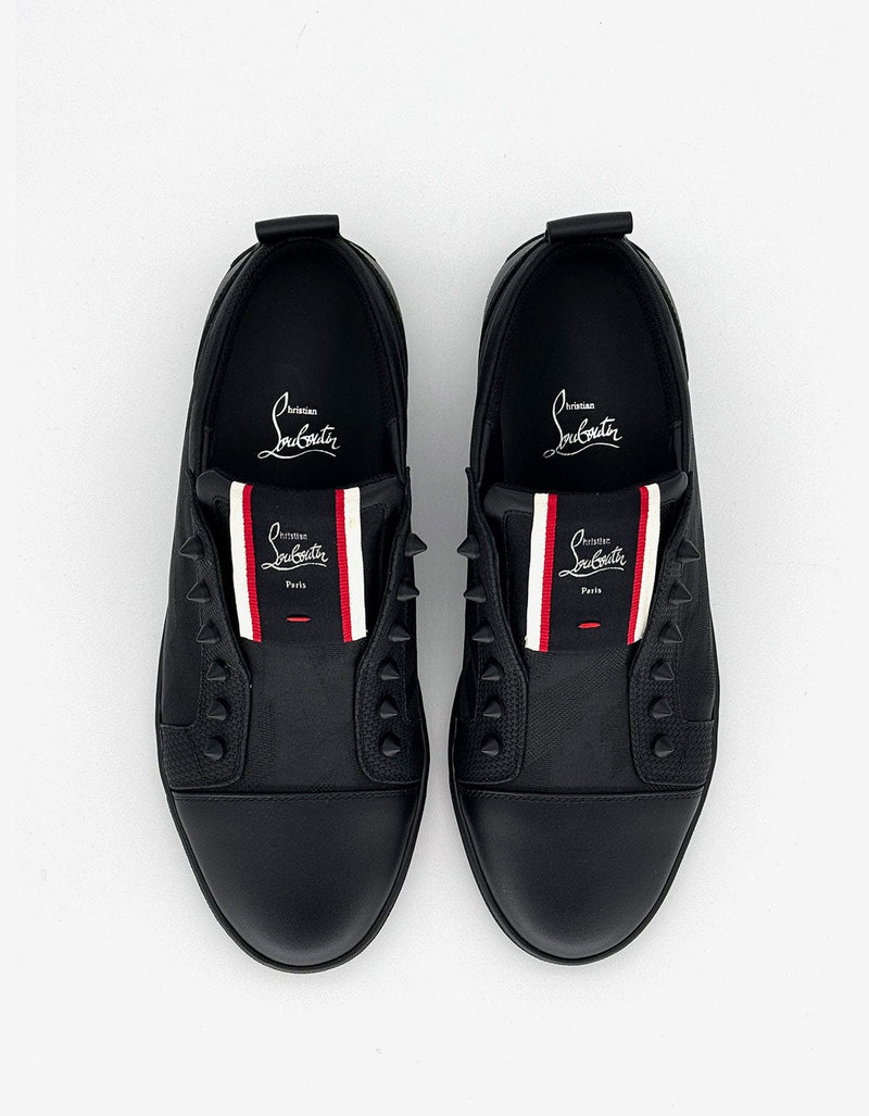 Christian Louboutin F.A.V Fique A Vontade Germoetric Black Trainers