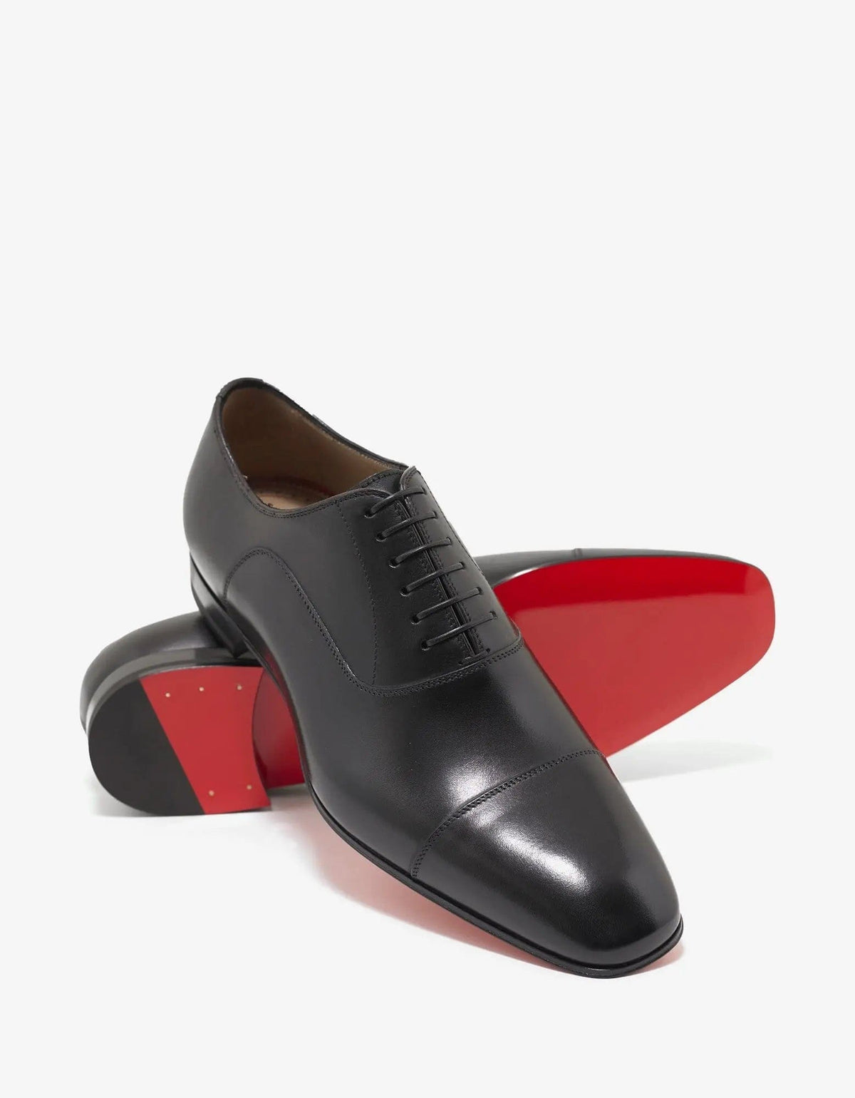 Christian Louboutin - Greggo Black Leather Oxford Shoes -