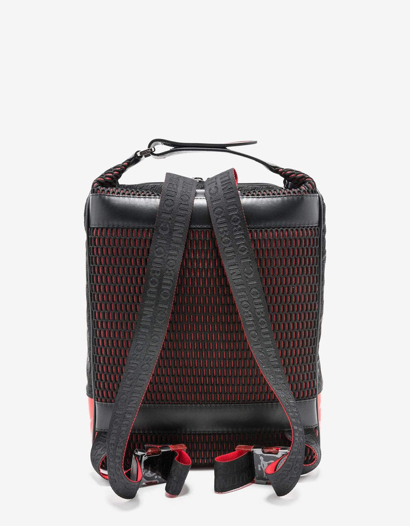 Christian Louboutin Hop'N Zip Black CL Logo Backpack