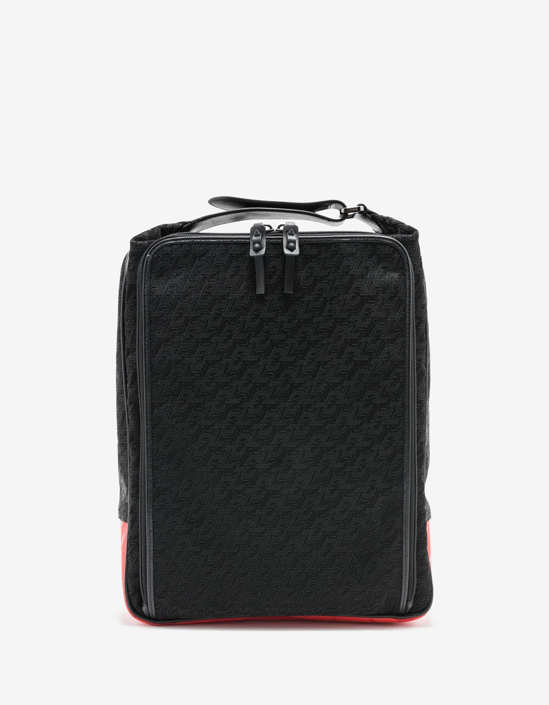 Christian Louboutin Hop'N Zip Black CL Logo Backpack