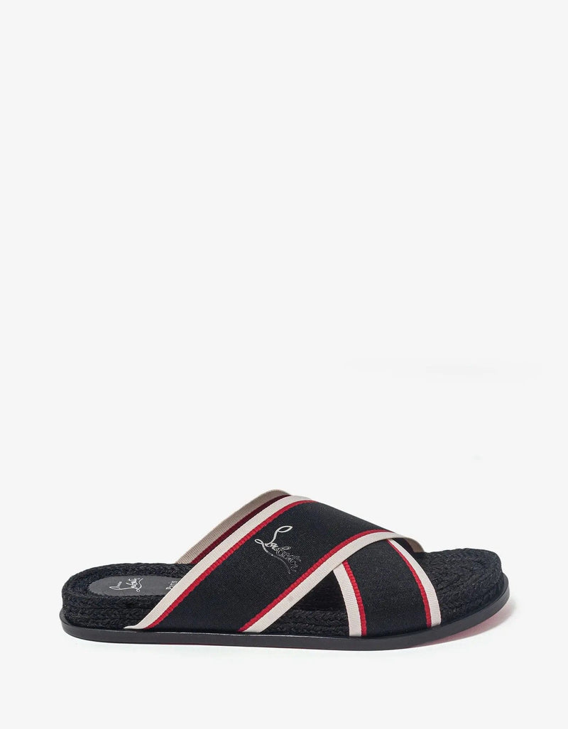 Christian Louboutin Hot Cross Black Sandals