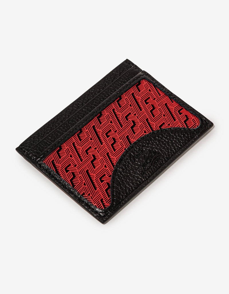 Christian Louboutin Kios CL Logo Black Card Holder