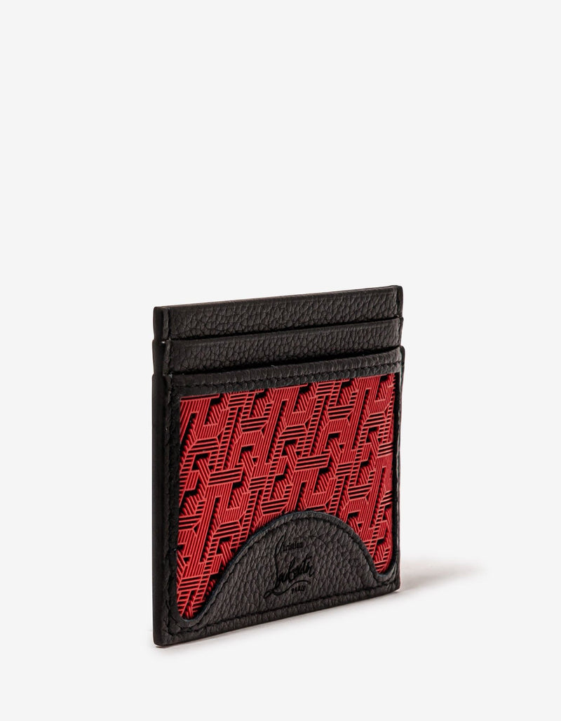 Christian Louboutin Kios CL Logo Black Card Holder