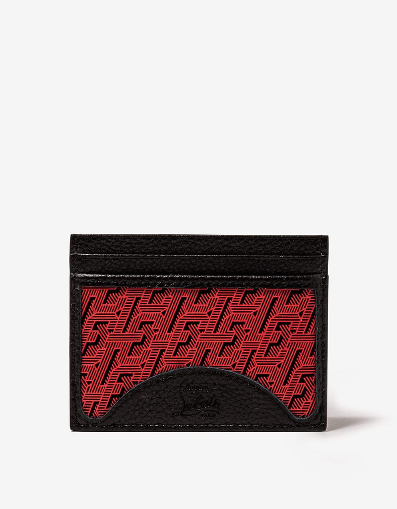 Christian Louboutin Kios CL Logo Black Card Holder