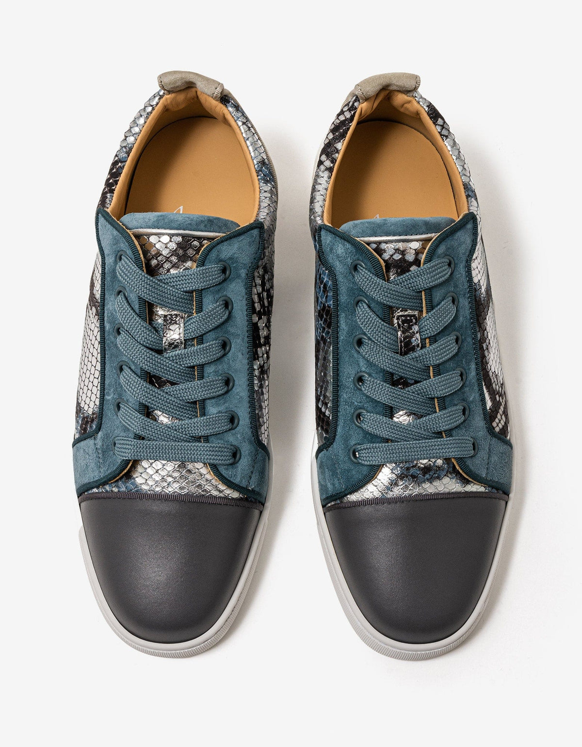 Christian Louboutin Louis Junior Amazonia Blue Trainers