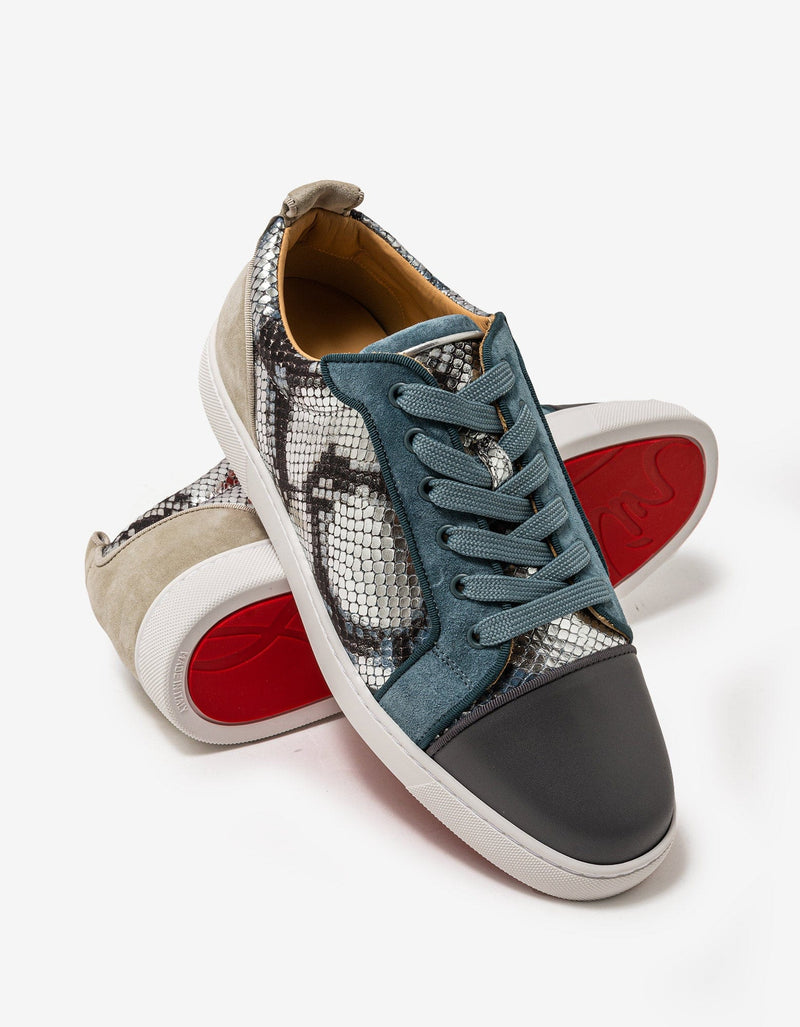 Christian Louboutin Louis Junior Amazonia Blue Trainers