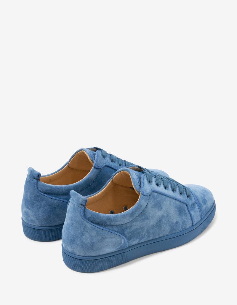 Christian Louboutin Louis Junior Orlato Blue Suede Trainers