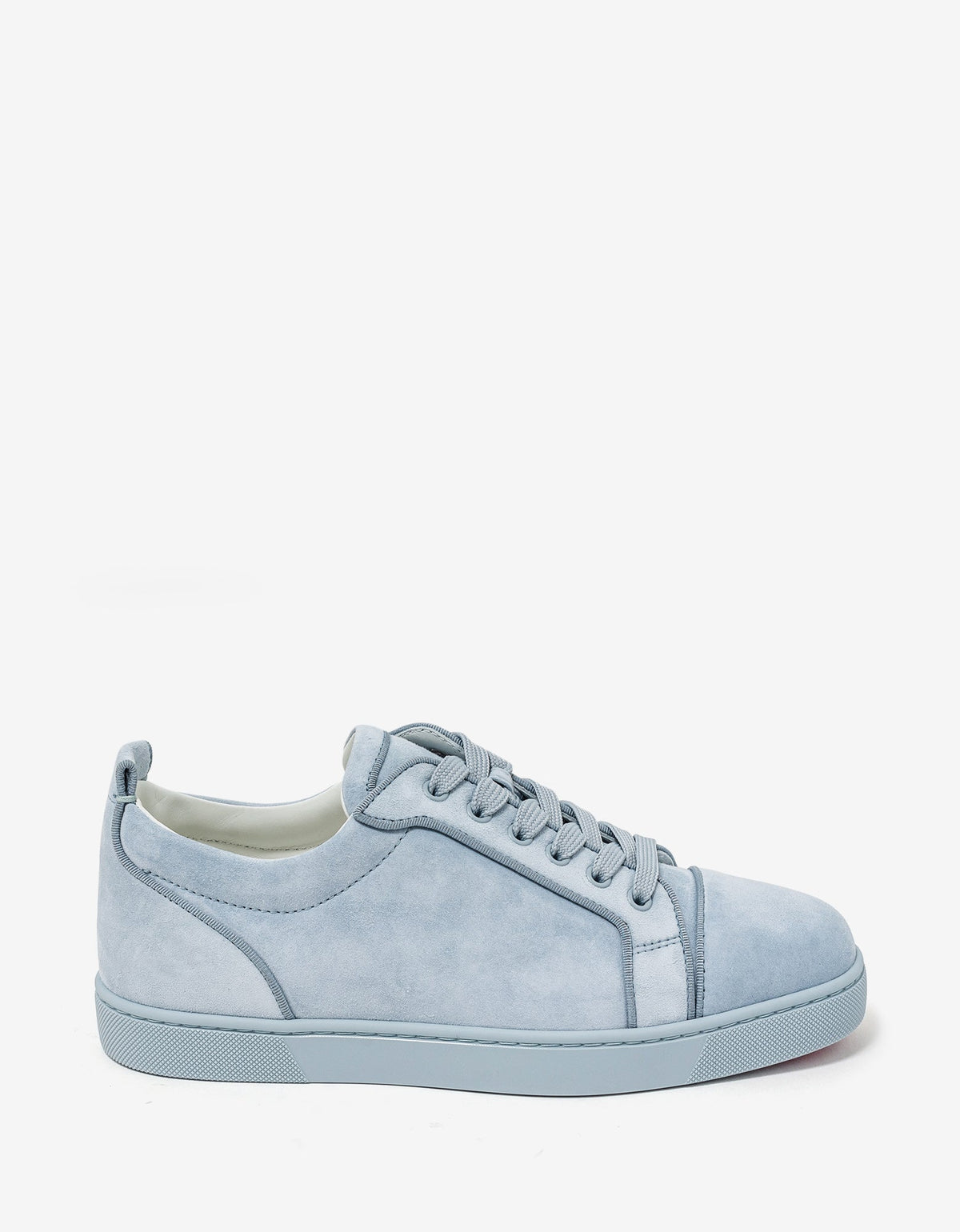 Christian Louboutin - Louis Junior Orlato Paseo Blue Suede Trainers -