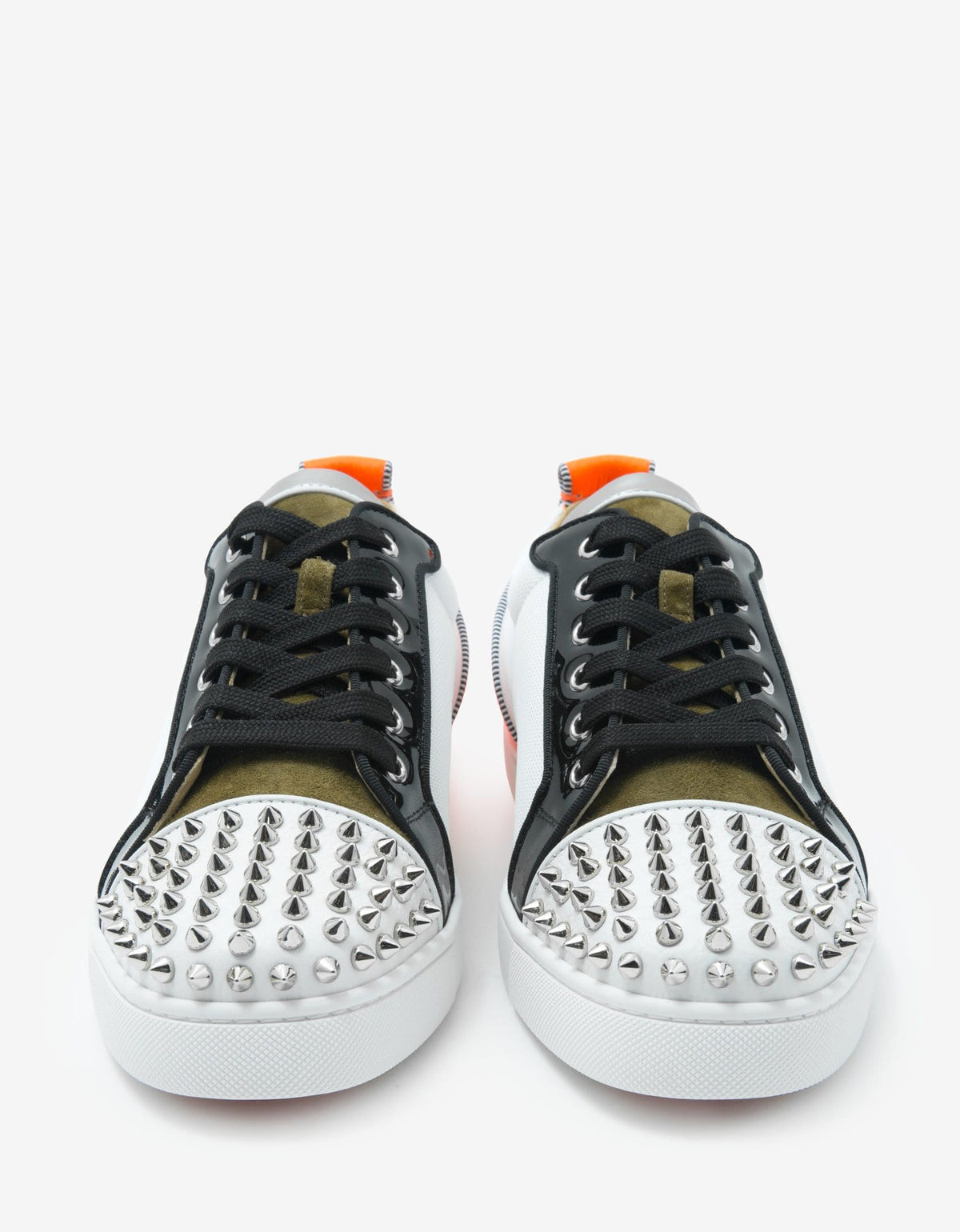 Christian Louboutin Louis Junior Spikes Orlato Multi-Panelled Trainers