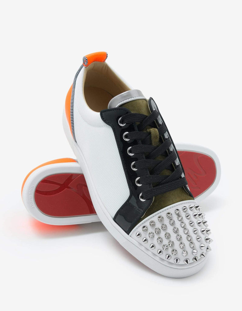 Christian Louboutin Louis Junior Spikes Orlato Multi-Panelled Trainers