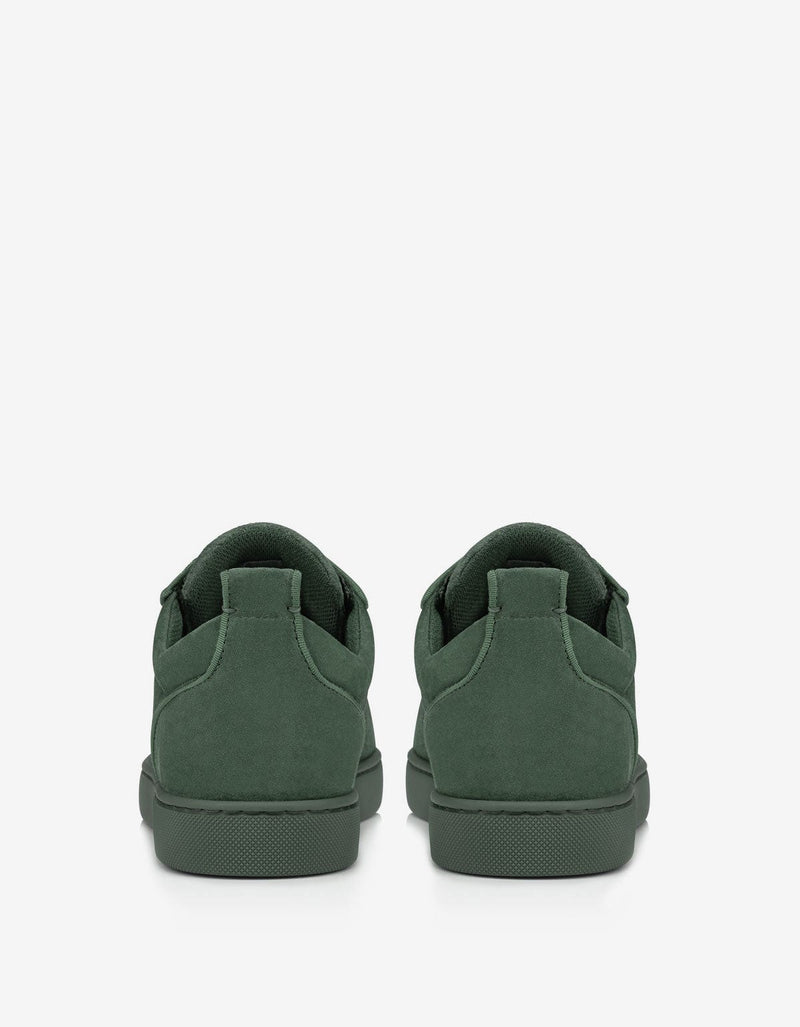 Christian Louboutin Louis Junior Tennessee Green Suede Trainers